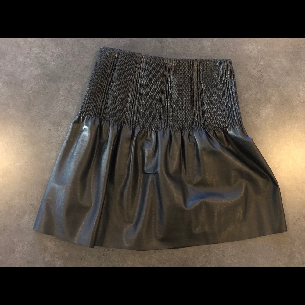 NWT - 12th Street Cynthia Vincent - leather skirt
